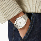 Buy Shop D1 Milano Ultra Thin Linen White Dial Silver Steel Strap Watch for Unisex - D1-UTBJ23 USA Online