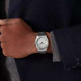 Buy Shop D1 Milano Ultra Thin Linen White Dial Silver Steel Strap Watch for Unisex - D1-UTBJ23 USA Online