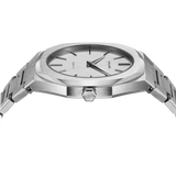 Buy Shop D1 Milano Ultra Thin Linen White Dial Silver Steel Strap Watch for Unisex - D1-UTBJ23 USA Online