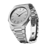 Buy Shop D1 Milano Ultra Thin Linen White Dial Silver Steel Strap Watch for Unisex - D1-UTBJ23 USA Online