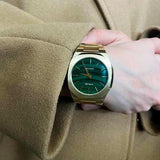 Buy Shop D1 Milano Ultra Thin Malachite Green Dial Gold Steel Strap Watch for Men - D1-UTBJ30 USA Online