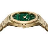 Buy Shop D1 Milano Ultra Thin Malachite Green Dial Gold Steel Strap Watch for Men - D1-UTBJ30 USA Online