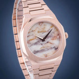 Buy Shop D1 Milano Ultra Thin Marble Dial Rose Gold Steel Strap Watch for Women - D1-UTBL14 USA Online