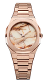 Buy Shop D1 Milano Ultra Thin Marble Dial Rose Gold Steel Strap Watch for Women - D1-UTBL14 USA Online