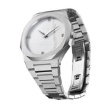 Buy Shop D1 Milano Ultra Thin Marble White Dial Silver Steel Strap Watch for Women - D1-UTBL13 USA Online