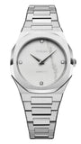 Buy Shop D1 Milano Ultra Thin Marble White Dial Silver Steel Strap Watch for Women - D1-UTBL13 USA Online