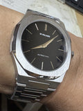 Buy Shop D1 Milano Ultra Thin Matte Black Dial Silver Steel Strap Watch for Men - D1-UTBJ40 USA Online