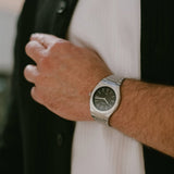 Buy Shop D1 Milano Ultra Thin Matte Black Dial Silver Steel Strap Watch for Men - D1-UTBJ40 USA Online
