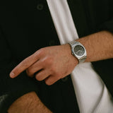 Buy Shop D1 Milano Ultra Thin Matte Black Dial Silver Steel Strap Watch for Men - D1-UTBJ40 USA Online