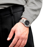 Buy Shop D1 Milano Ultra Thin Matte Black Dial Silver Steel Strap Watch for Men - D1-UTBJ40 USA Online