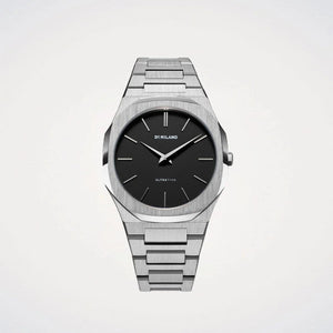 Buy Shop D1 Milano Ultra Thin Matte Black Dial Silver Steel Strap Watch for Men - D1-UTBJ40 USA Online