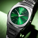 Buy Shop D1 Milano Ultra Thin Moss Green Dial Silver Steel Strap Watch for Men - D1-UTBJ06 USA Online