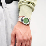 Buy Shop D1 Milano Ultra Thin Moss Green Dial Silver Steel Strap Watch for Men - D1-UTBJ06 USA Online