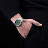 Buy Shop D1 Milano Ultra Thin Moss Green Dial Silver Steel Strap Watch for Men - D1-UTBJ06 USA Online