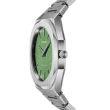 Buy Shop D1 Milano Ultra Thin Moss Green Dial Silver Steel Strap Watch for Men - D1-UTBJ06 USA Online