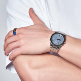 Buy Shop D1 Milano Ultra Thin Olympic Blue Dial Silver Steel Strap Watch for Men - D1-UTBJ35 USA Online