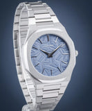 Buy Shop D1 Milano Ultra Thin Olympic Blue Dial Silver Steel Strap Watch for Men - D1-UTBJ35 USA Online