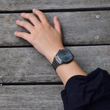 Buy Shop D1 Milano Ultra Thin Re-Gun Black Dial Gray Steel Strap Watch for Men - D1-UTBJ41 USA Online
