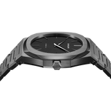 Buy Shop D1 Milano Ultra Thin Re-Gun Black Dial Gray Steel Strap Watch for Men - D1-UTBJ41 USA Online