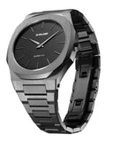 Buy Shop D1 Milano Ultra Thin Re-Gun Black Dial Gray Steel Strap Watch for Men - D1-UTBJ41 USA Online