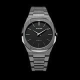 Buy Shop D1 Milano Ultra Thin Re-Gun Black Dial Gray Steel Strap Watch for Men - D1-UTBJ41 USA Online