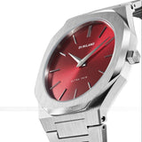 Buy Shop D1 Milano Ultra Thin Red Dial Silver Steel Strap Watch for Men - D1-UTBJ05 USA Online