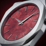 Buy Shop D1 Milano Ultra Thin Red Dial Silver Steel Strap Watch for Men - D1-UTBJ20 USA Online