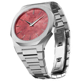 Buy Shop D1 Milano Ultra Thin Red Dial Silver Steel Strap Watch for Men - D1-UTBJ20 USA Online