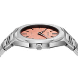 Buy Shop D1 Milano Ultra Thin Salmon Pink Dial Silver Steel Strap Watch for Men - D1-UTBJ26 USA Online