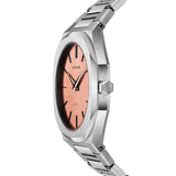 Buy Shop D1 Milano Ultra Thin Salmon Pink Dial Silver Steel Strap Watch for Men - D1-UTBJ26 USA Online
