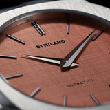 Buy Shop D1 Milano Ultra Thin Salmon Pink Dial Silver Steel Strap Watch for Men - D1-UTBJ26 USA Online