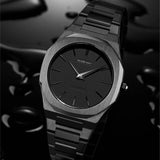 Buy Shop D1 Milano Ultra Thin Shadow Black Dial Black Steel Strap Watch for Men - D1-UTBJSH USA Online