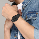 Buy Shop D1 Milano Ultra Thin Shadow Black Dial Black Steel Strap Watch for Men - D1-UTBJSH USA Online