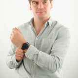 Buy Shop D1 Milano Ultra Thin Shadow Black Dial Black Steel Strap Watch for Men - D1-UTBJSH USA Online