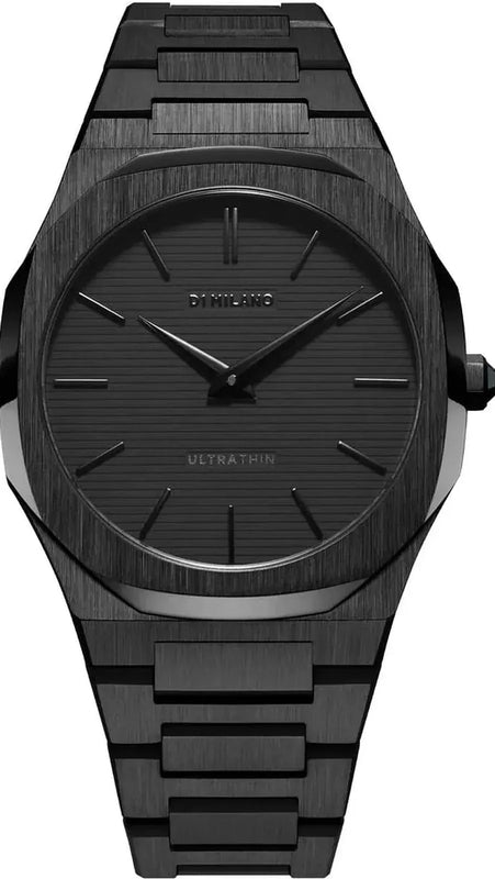 Buy Shop D1 Milano Ultra Thin Shadow Black Dial Black Steel Strap Watch for Men - D1-UTBJSH USA Online