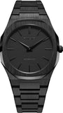 Buy Shop D1 Milano Ultra Thin Shadow Black Dial Black Steel Strap Watch for Men - D1-UTBJSH USA Online