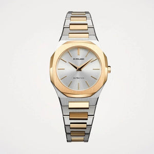 Buy Shop D1 Milano Ultra Thin Silver Dial Two Tone Steel Strap Watch for Women - D1-UTBL34 USA Online