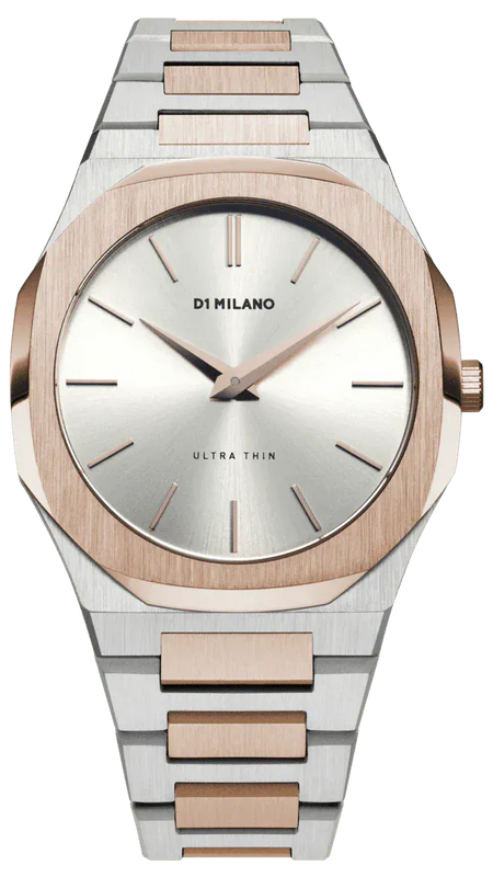 Buy Shop D1 Milano Ultra Thin Silver Dial Two Tone Strap Watch for Women - D1-UTBJ01 USA Online