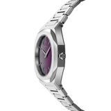 Buy Shop D1 Milano Ultra Thin Solar Sync Purple Dial Silver Steel Strap Watch for Women - D1-UTBL36 USA Online