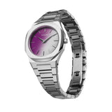 Buy Shop D1 Milano Ultra Thin Solar Sync Purple Dial Silver Steel Strap Watch for Women - D1-UTBL36 USA Online