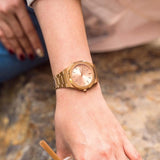 Buy Shop D1 Milano Ultra Thin Zephyr Gold Dial Gold Steel Strap Watch for Women - D1-UTBL31 USA Online