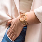 Buy Shop D1 Milano Ultra Thin Zephyr Gold Dial Gold Steel Strap Watch for Women - D1-UTBL31 USA Online