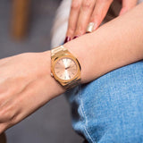 Buy Shop D1 Milano Ultra Thin Zephyr Gold Dial Gold Steel Strap Watch for Women - D1-UTBL31 USA Online