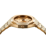 Buy Shop D1 Milano Ultra Thin Zephyr Gold Dial Gold Steel Strap Watch for Women - D1-UTBL31 USA Online
