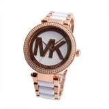 Buy Shop Michael Kors Parker White Dial Two Tone Steel Strap Watch for Women - MK6365 USA Online