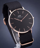 Buy Shop Daniel Wellington Classic Cornwall Black Dial Black NATO Strap Watch For Women - DW00100150 USA Online