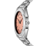 Buy Shop D1 Milano Ultra Thin Salmon Pink Dial Silver Steel Strap Watch for Men - D1-UTBJ26 USA Online