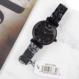 Buy Shop Emporio Armani Gianni T Bar All Black Diamond Dial Watch For Women - AR11245 USA Online