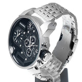 Buy Shop Diesel Mr Daddy 1.0 Black Dial Stainless Steel Stainless Watch For Men - DZ7221 USA Online