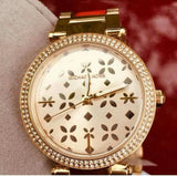 Buy Shop Michael Kors Parker Gold Dial Gold Steel Strap Watch for Women - MK6469 USA Online